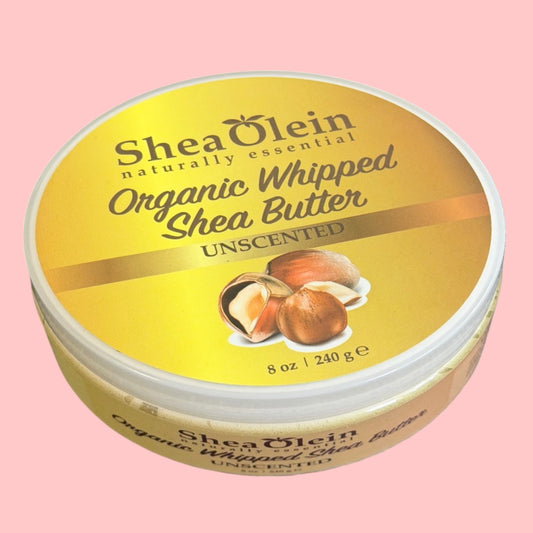 Organic Whipped Shea Butter - Unscented - 8 oz
