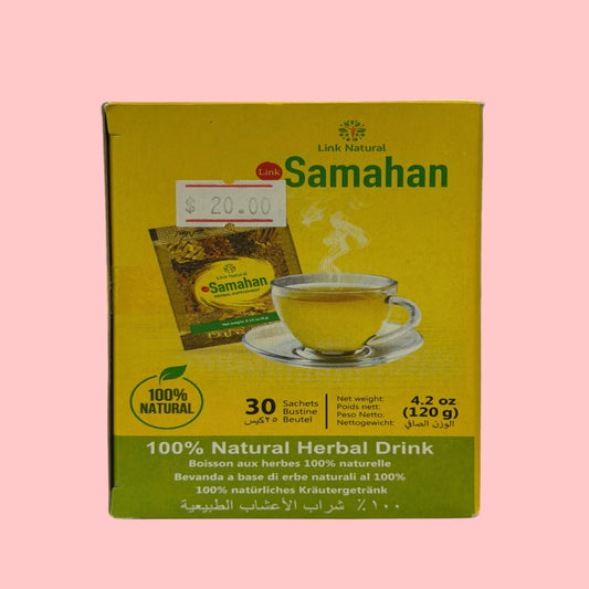 SAMAHAN Ayurvedic Herbal Tea Packets - Sri Lankan Ceylon Blend with 14 Natural Herbs (30 sachets)