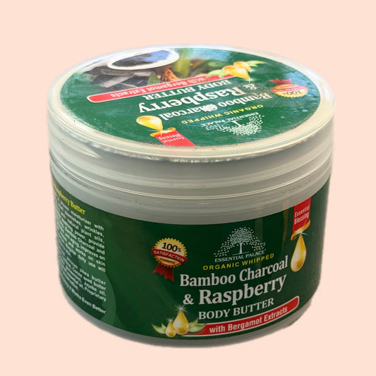 Charcoal & Raspberry BODY BUTTER with Bergamot Extracts