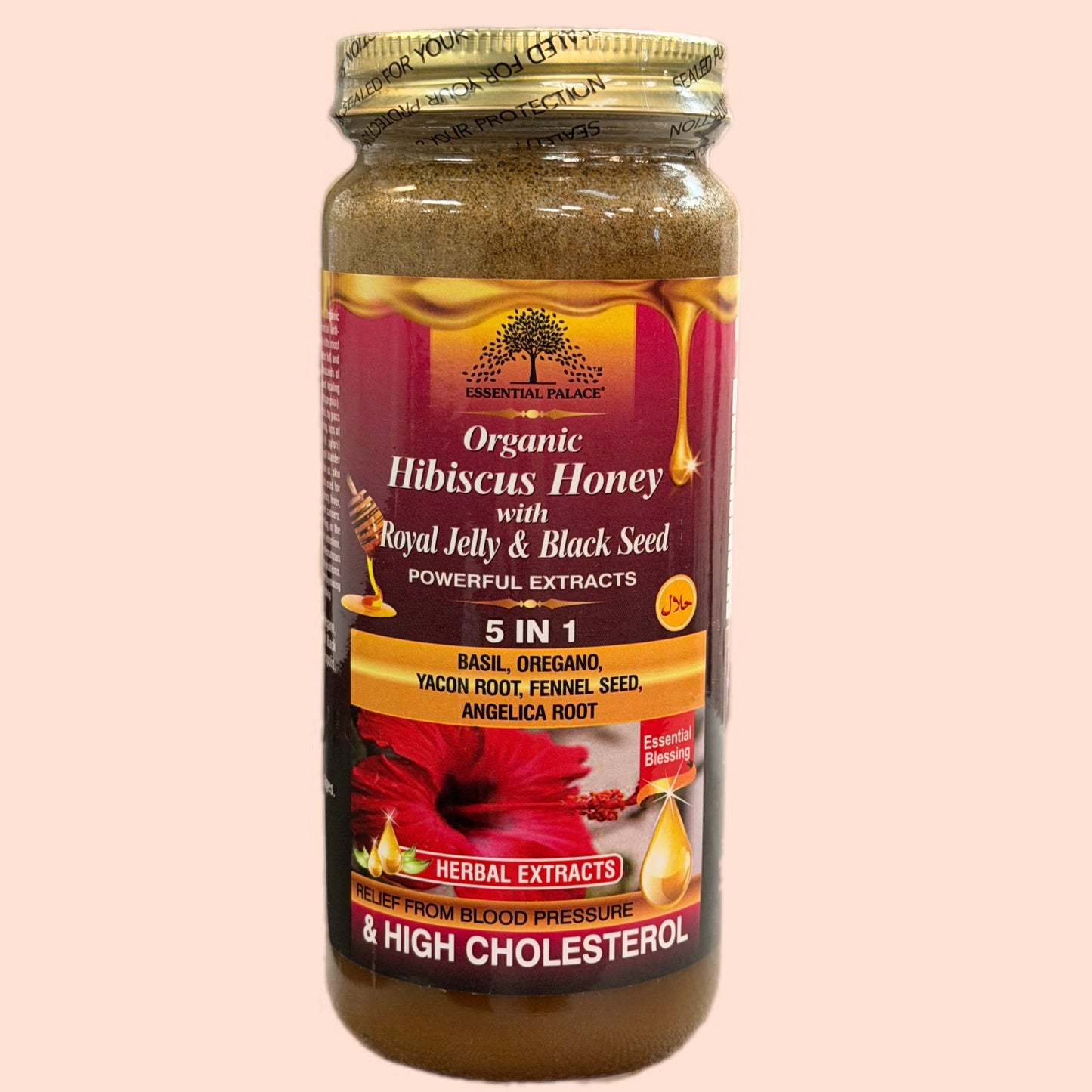 Hibiscus Honey with Royal Jelly & Black Seed - 5 in 1