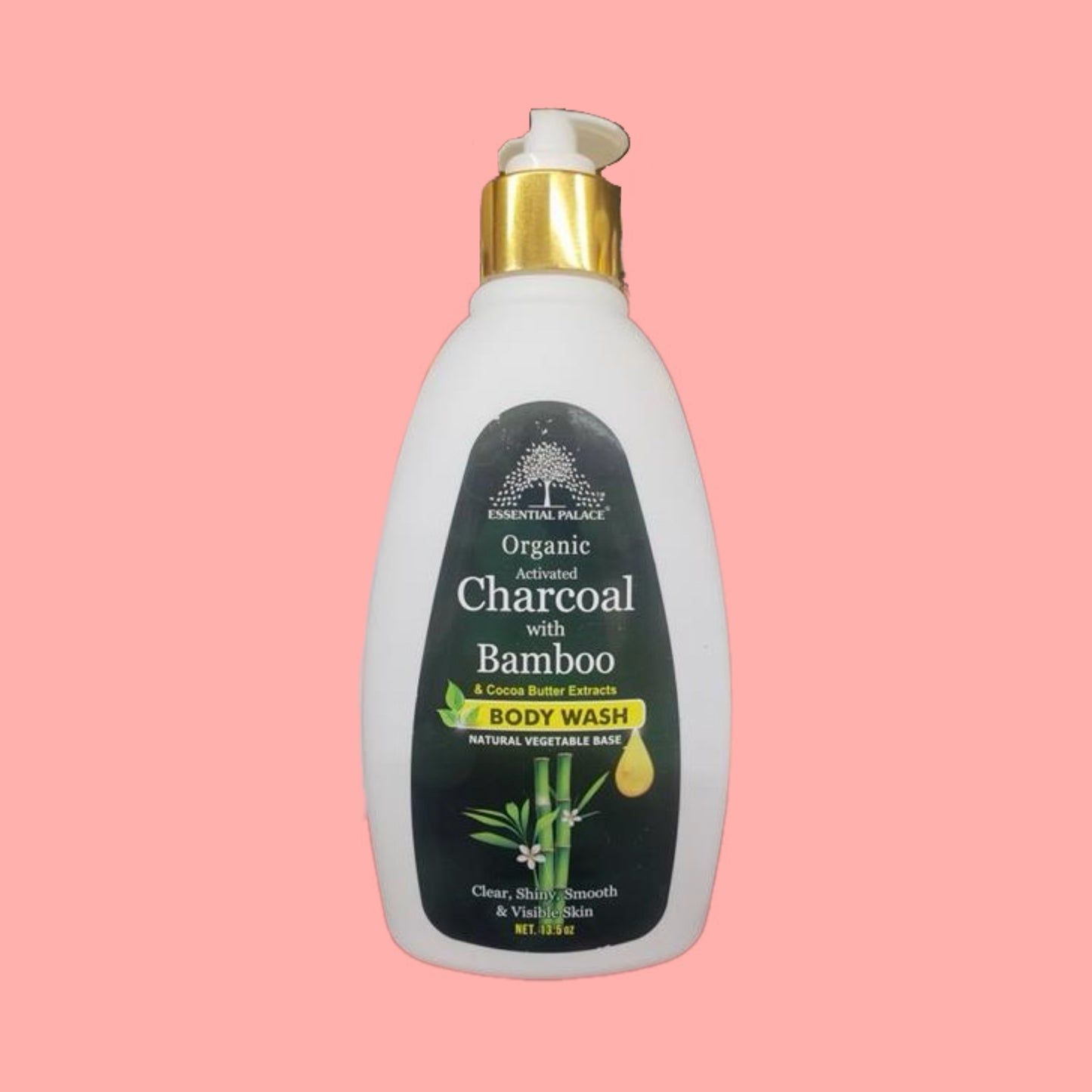 Organic Activated Charcoal with Bamboo & Cocoa Butter Extracts BODY WASH