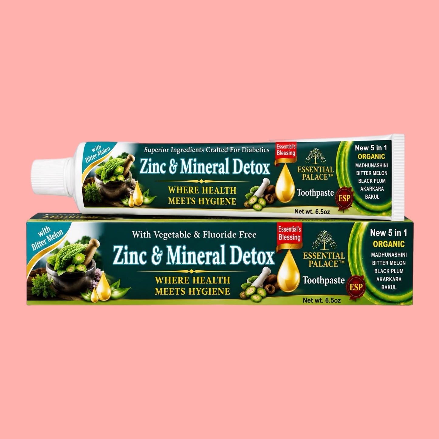 Zinc & Mineral Detox Toothpaste (1 Piece)