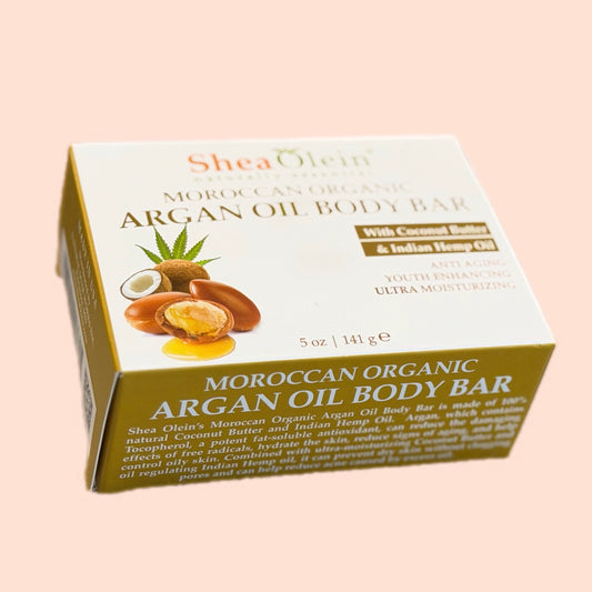 Moroccan Organic Argan Oil Body Bar With Coconut Oil & Indian Hemp Oil