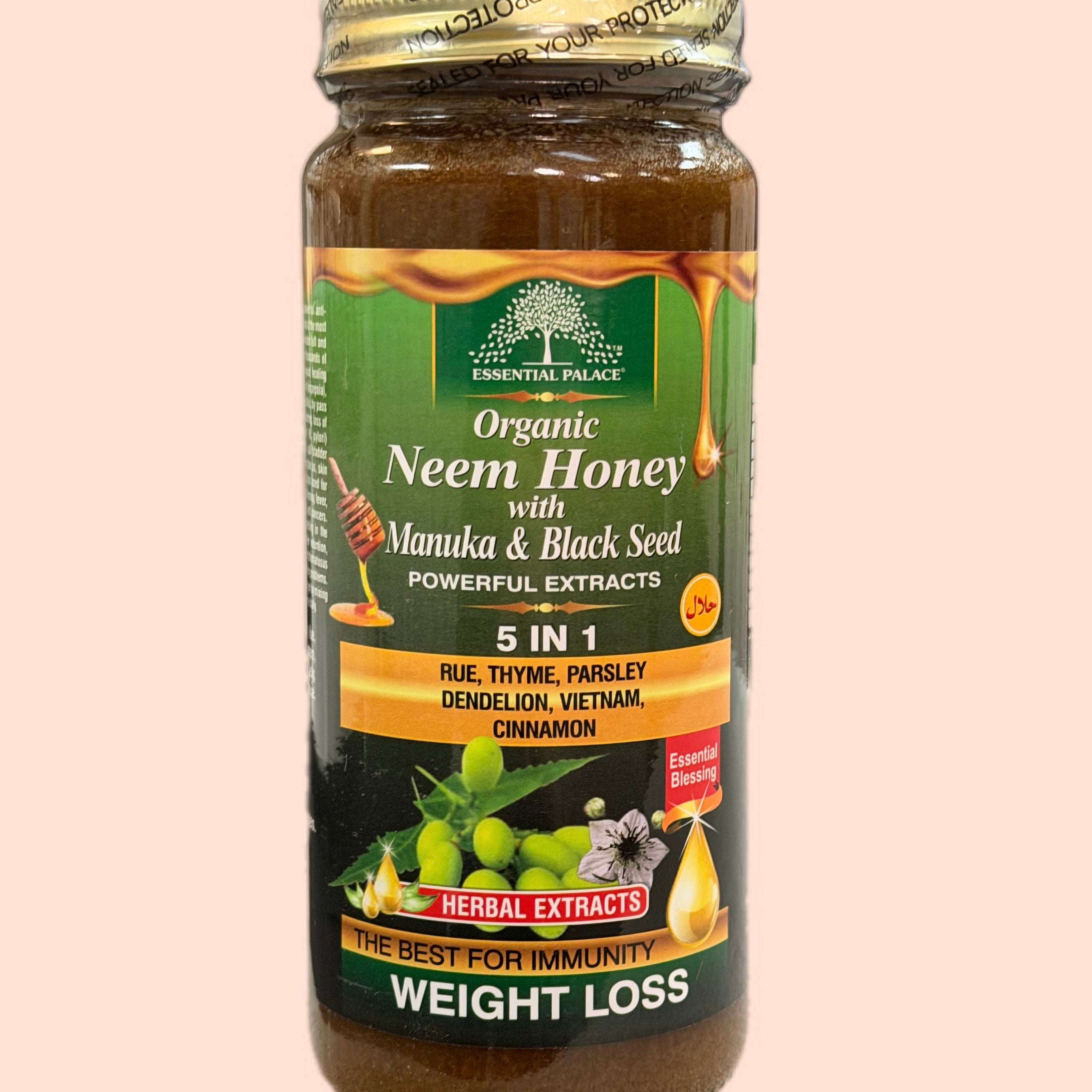 Neem Honey with Manuka & Black Seed - 5 in 1 – Bismillah Herbal Way