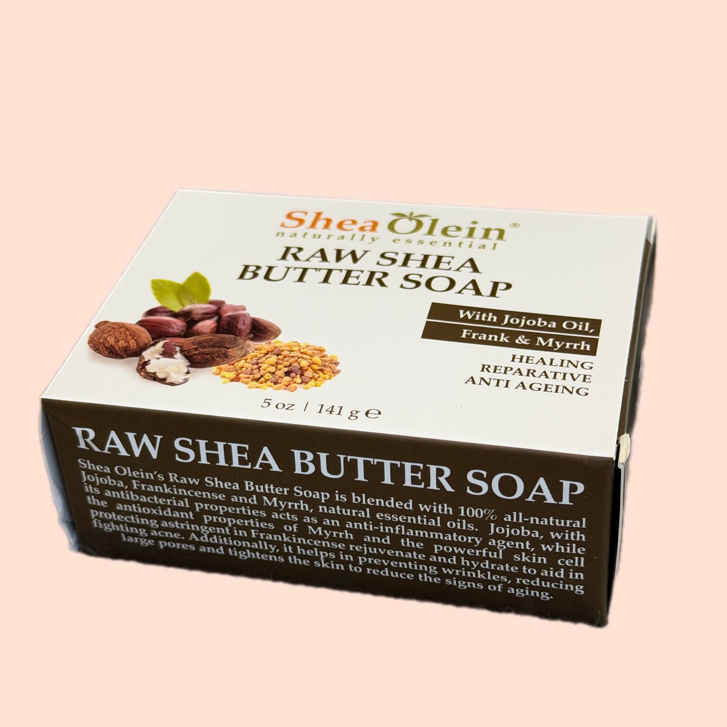 Raw Shea Butter Soap With Jojoba Oil, Frankincense & Myrrh