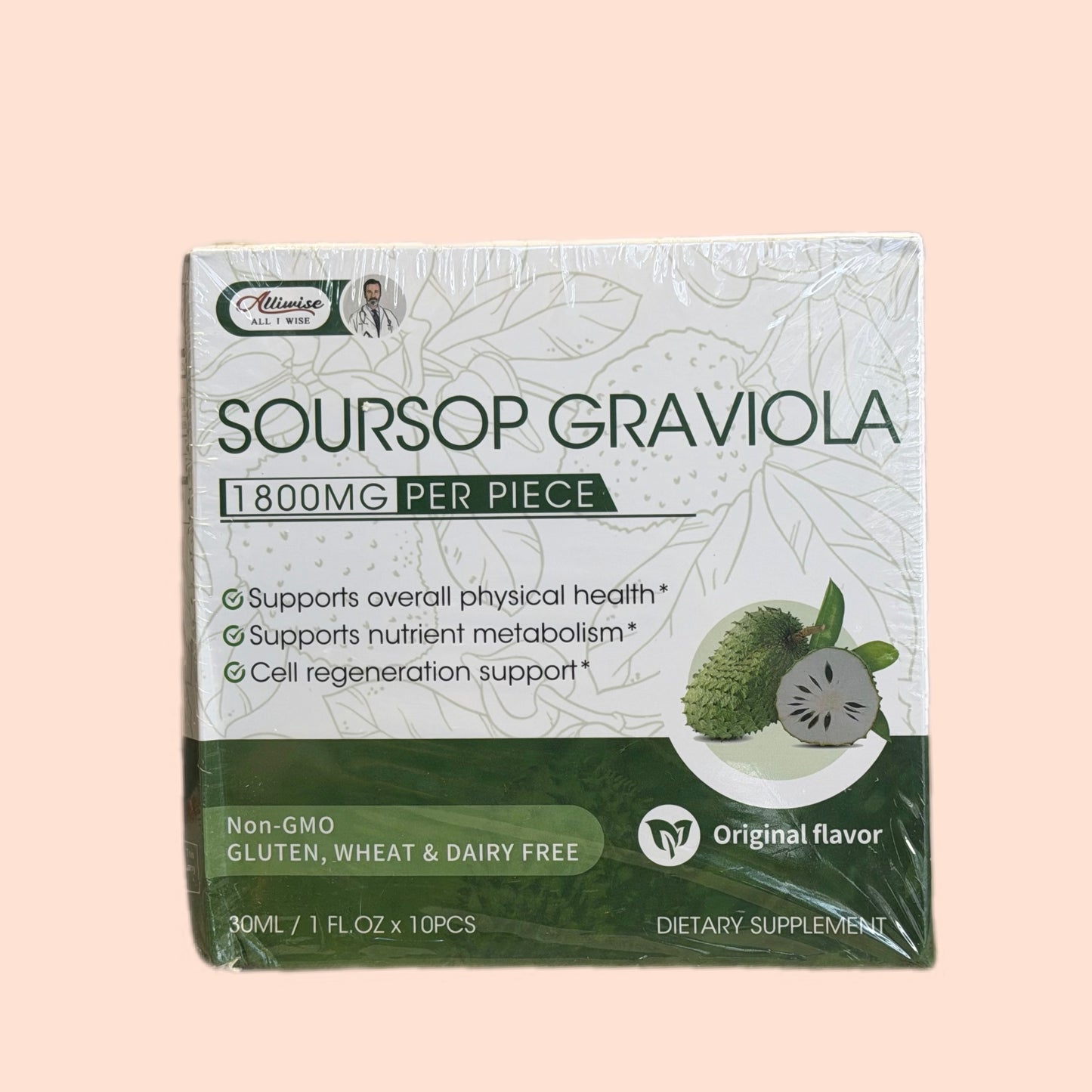 Soursop (Graviola) 11,800 mg Per Piece - 10 Pieces