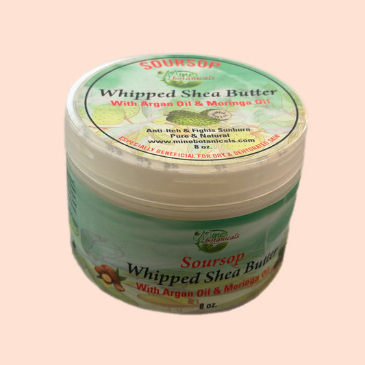 Soursop Whipped Shea Butter With Argan Oil & Moringa Oil - 8 oz