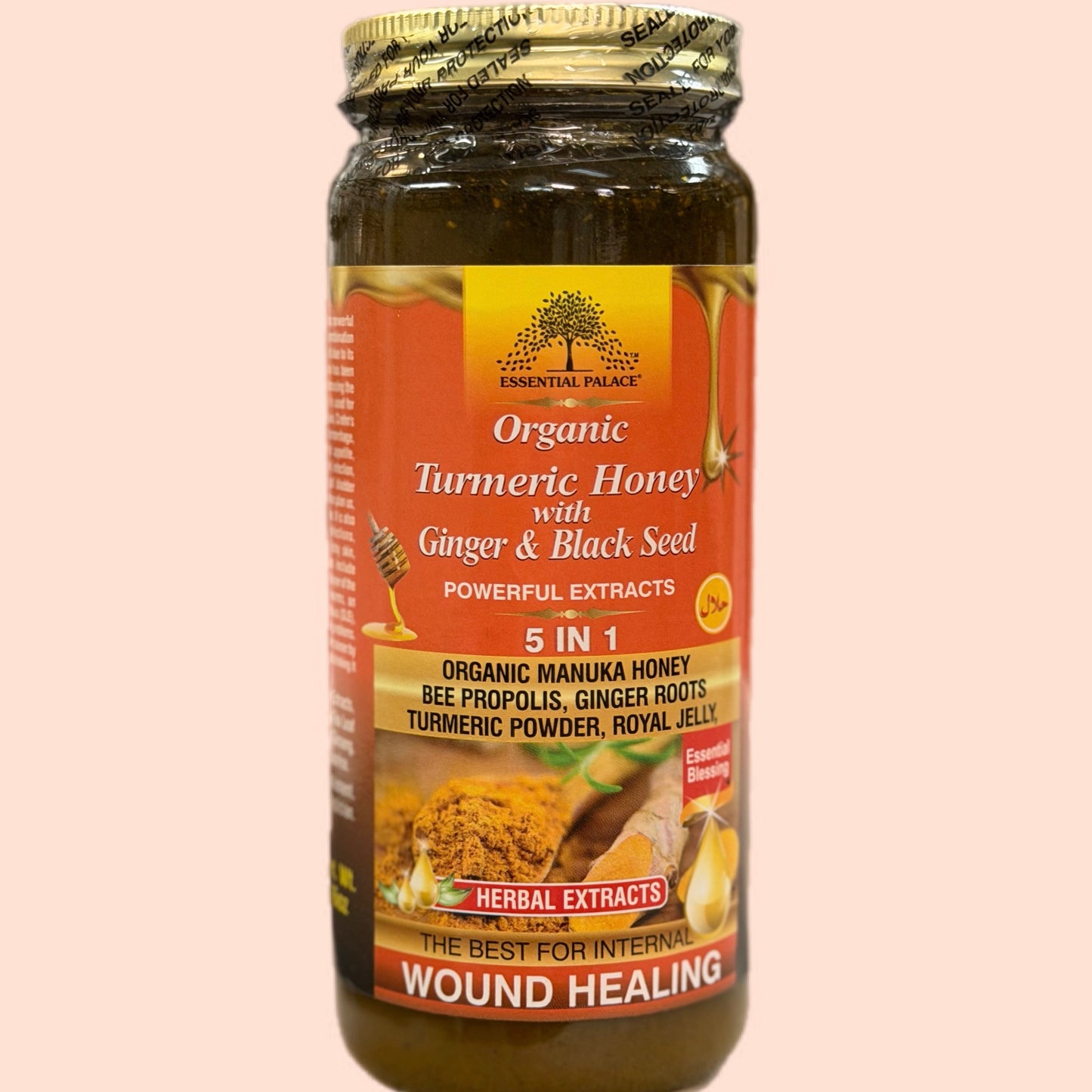 Turmeric Honey with Ginger & Black Seed - 5 in 1