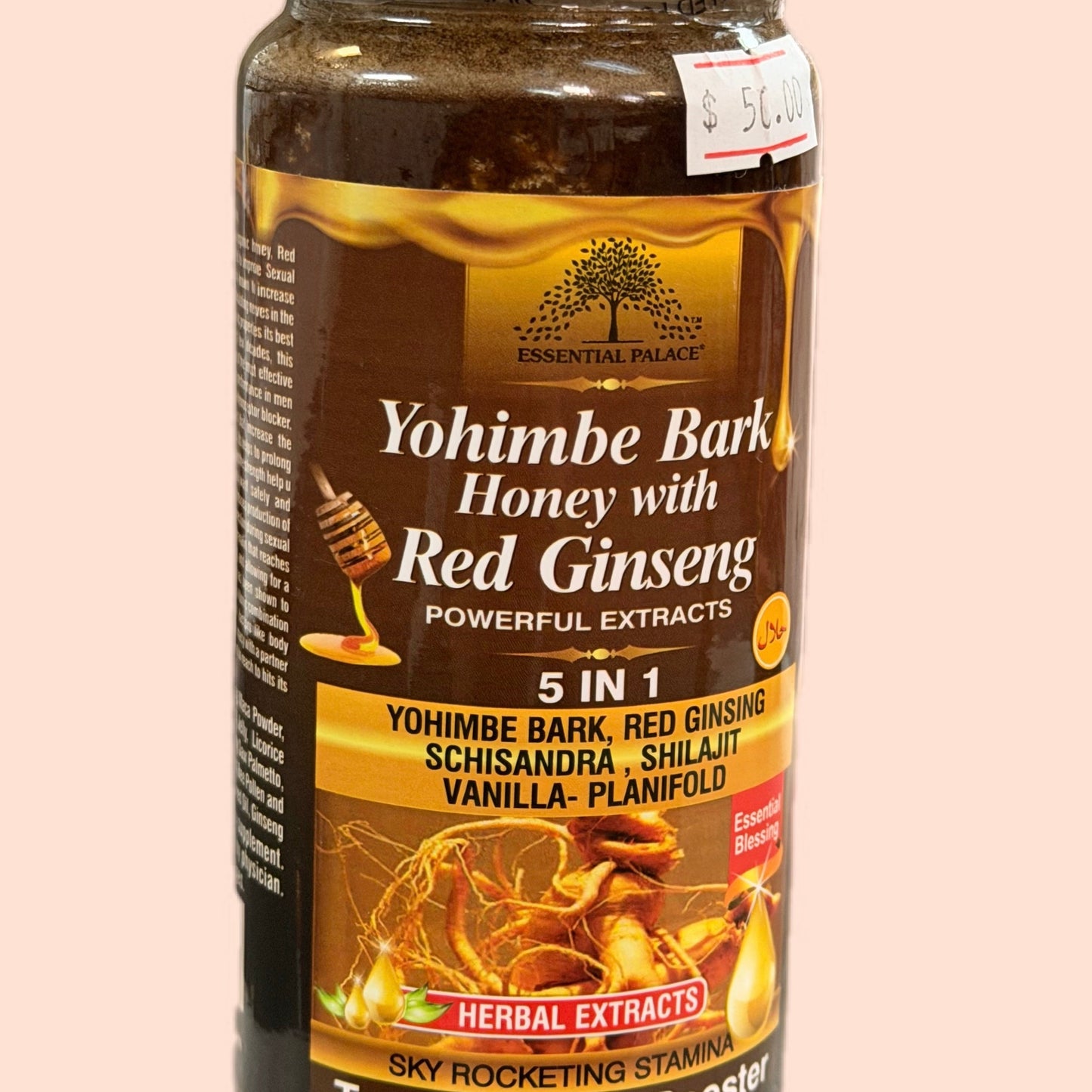 Yohimbe Bark Honey with Red Ginseng - 5 in 1