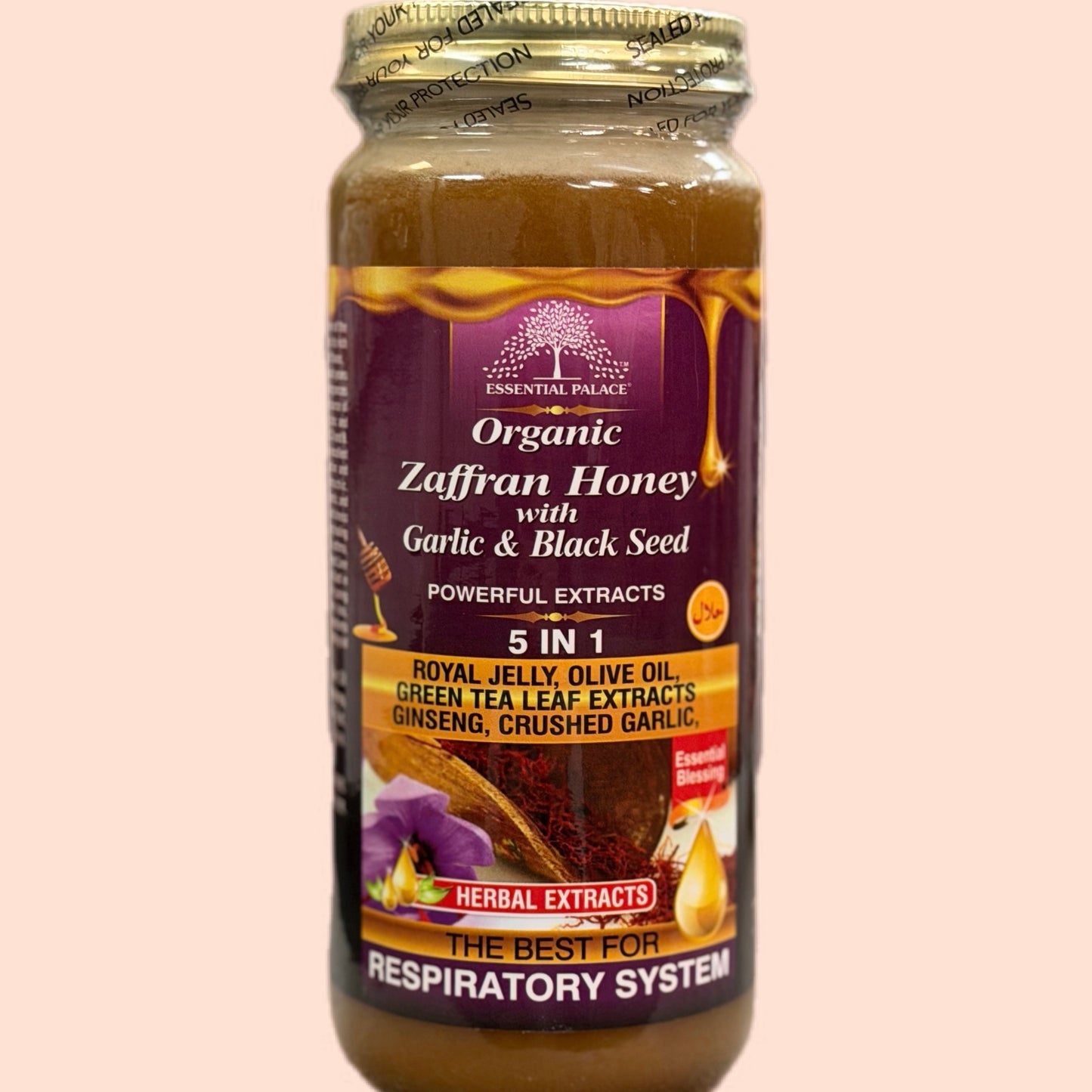 Zaffran Honey with Garlic & Black Seed - 5 in 1